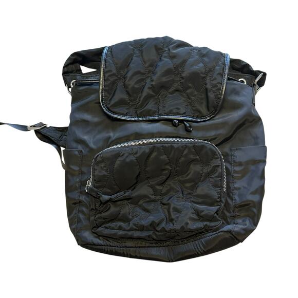 Utility Backpack Purse Black Bag Travel Work Casual Walking Gym Vacation Daily main image 9